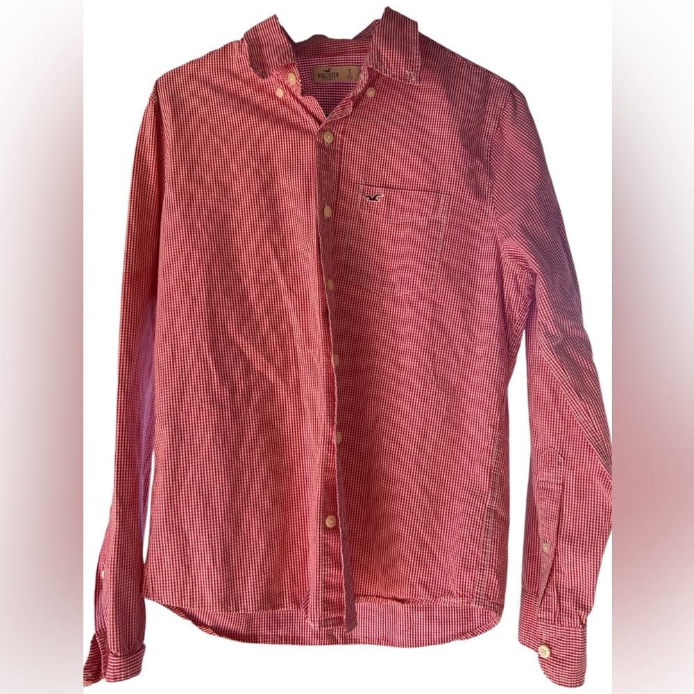 Hollister Vineyard Vines Red Checkered Button-Up Shirt